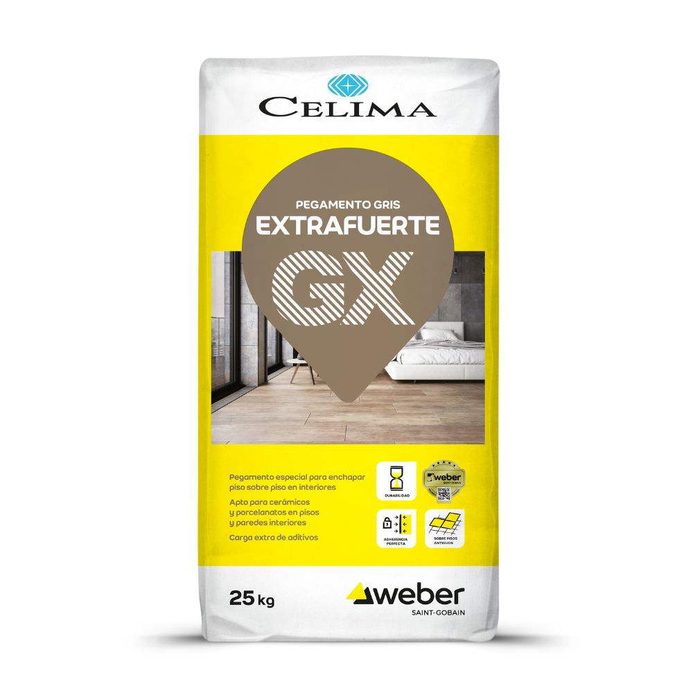 PEGAMENTO EXTRAFUERTE GRIS 25KG CELIMA