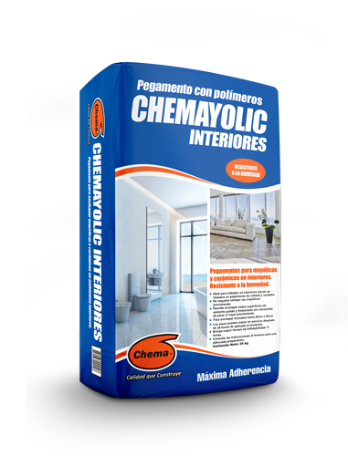 CHEMAYOLIC PEGAMENTO GRIS INTERIORES 25KG - CHEMA