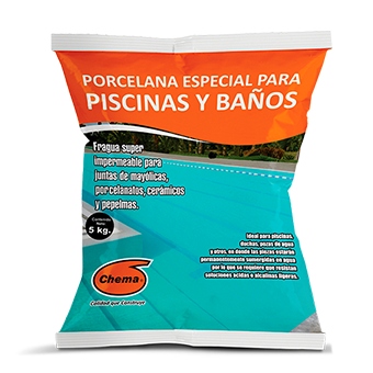 FRAGUA PORCELANA ESPECIAL PARA PISCINAS BLANCO 5 KG - CHEMA